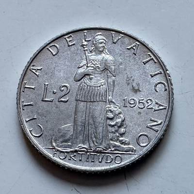 🌹外币初藏🌹🐯2026年第8场  每周二四六晚8️⃣点 接代拍 - 梵蒂冈1952年2里拉