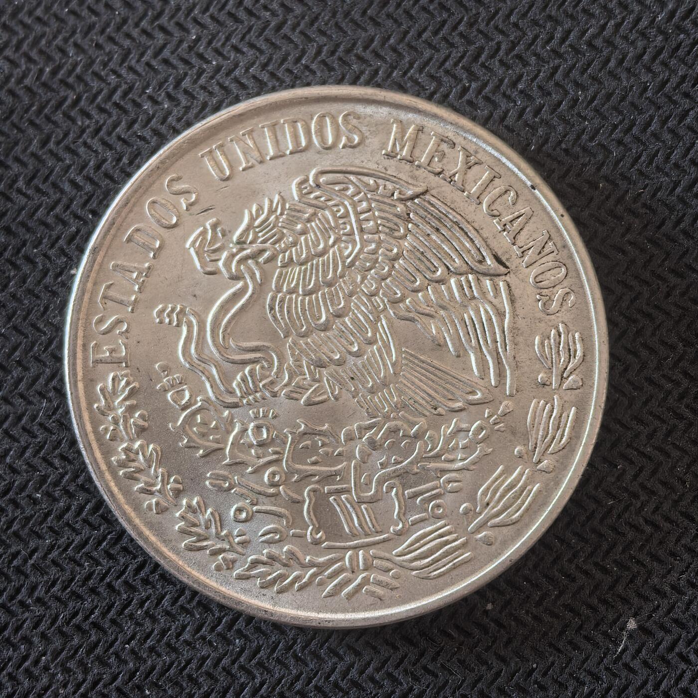 道一币馆币章第一百六十三场 墨西哥1979年莫雷洛斯头像100比索银币 27.77g 720s