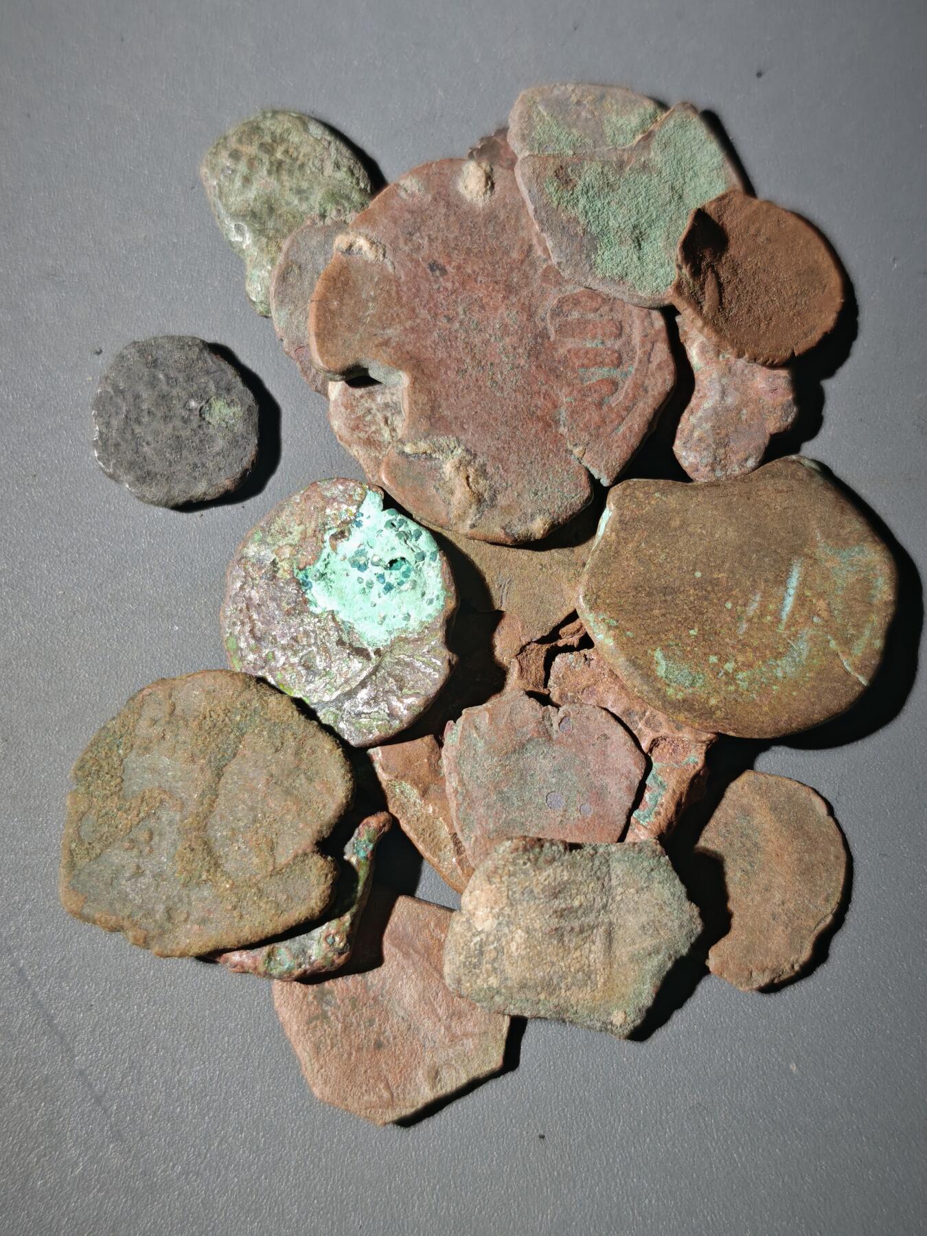 107期新疆红钱粟特钱币丝路钱币专场 C1丝路铜币一组20个