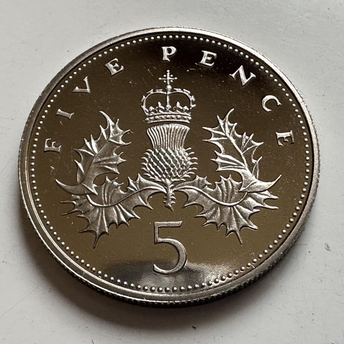 🌹外币初藏🌹🐯2026年第8场  每周二四六晚8️⃣点 接代拍 英国1986年5便士 精制币