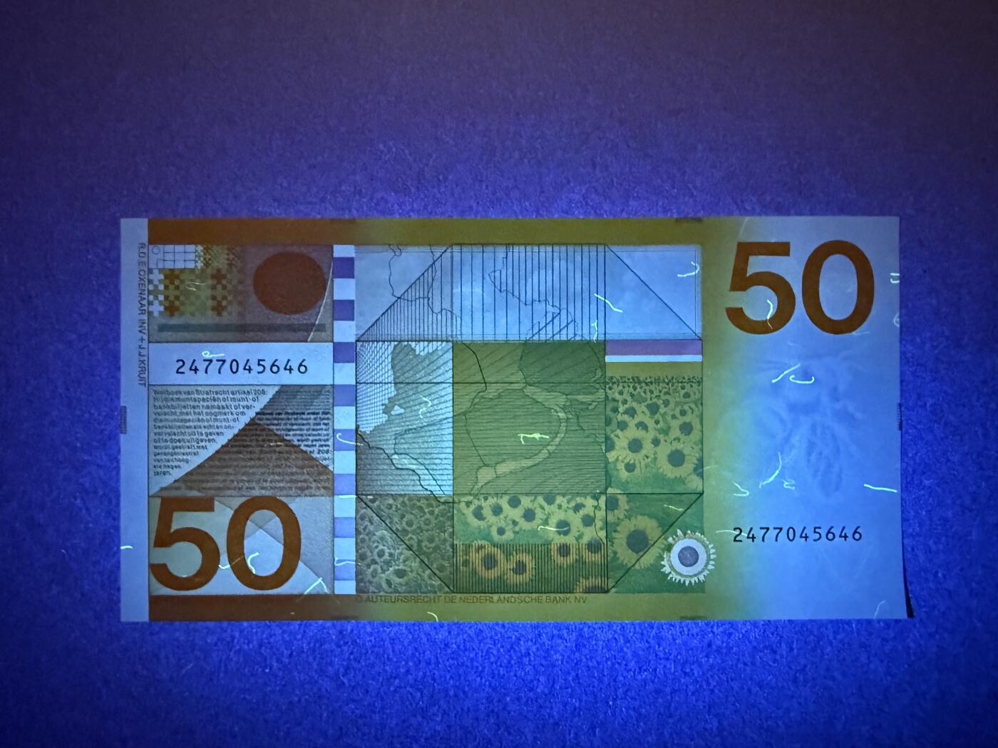 《艾美收藏》第229期-1.18周日外币荟萃 荷兰50盾 UNC 1982年 经典向日葵