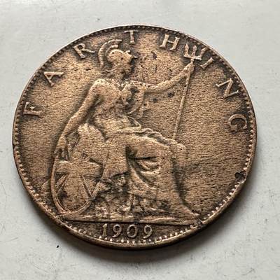 🌹外币初藏🌹🐯2026年第8场  每周二四六晚8️⃣点 接代拍 - 英国1909年一法新 b