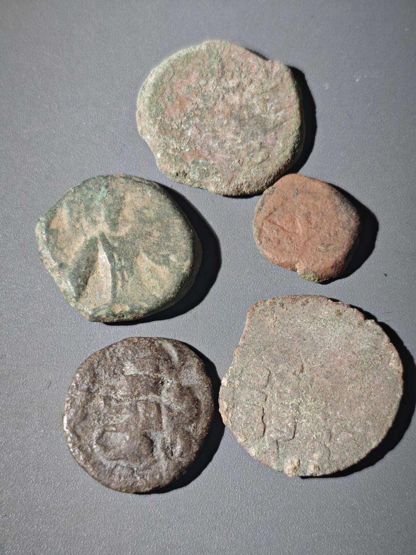 107期新疆红钱粟特钱币丝路钱币专场 B2丝路铜币一组