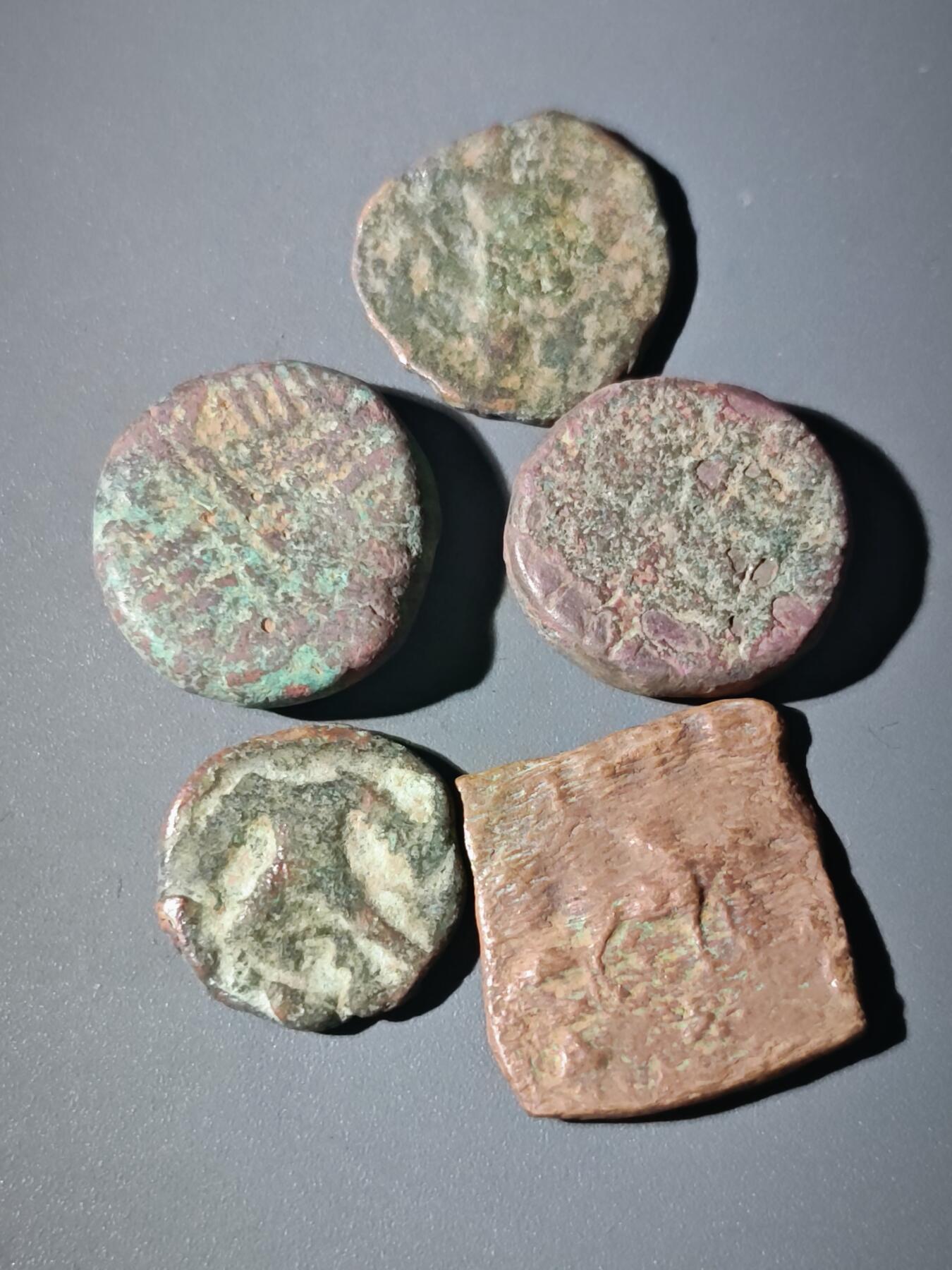 107期新疆红钱粟特钱币丝路钱币专场 B11丝路铜币一组