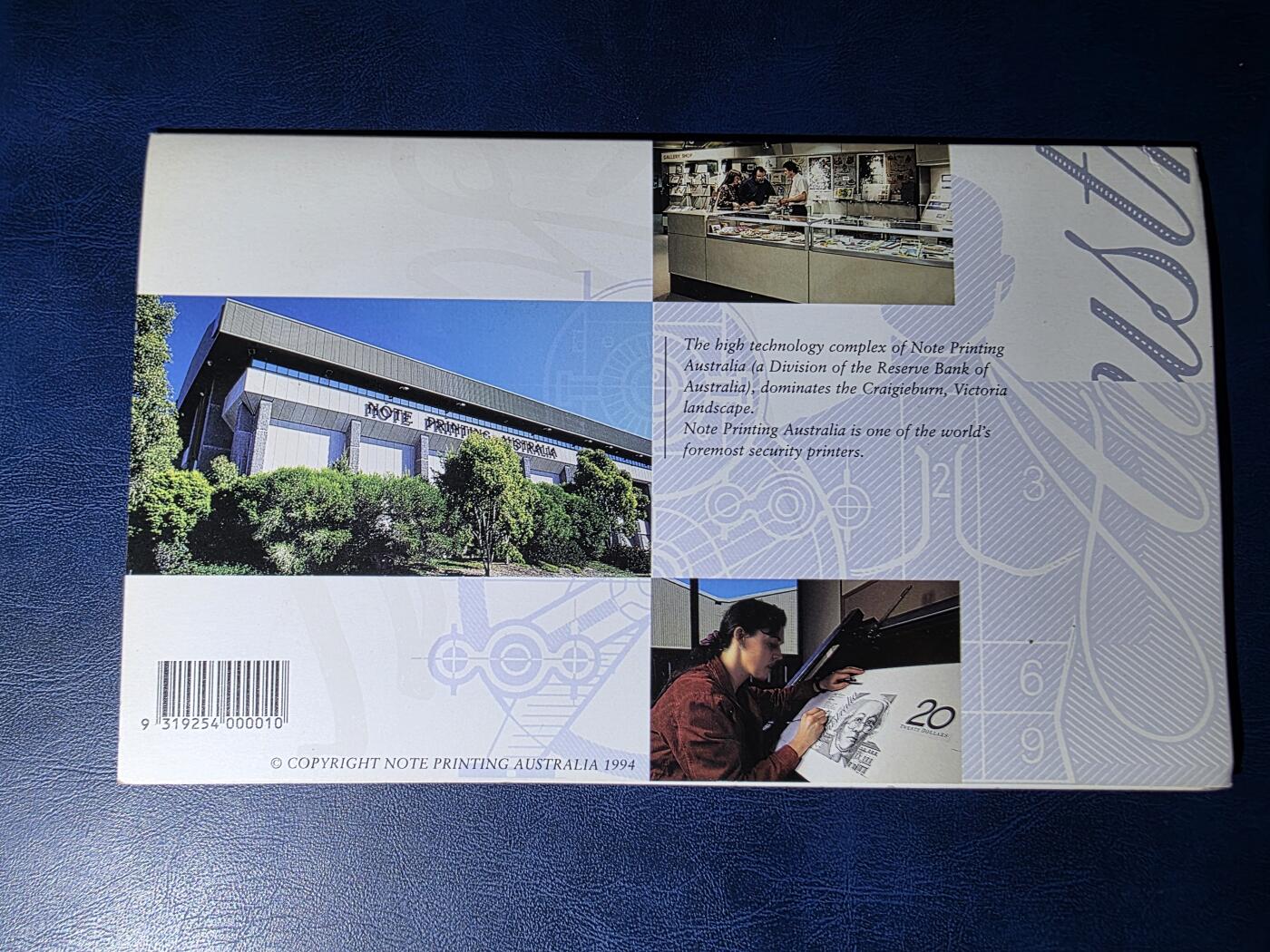 叁拾收藏第34期 澳大利亚94年塑料钞首发纪念册  UNC