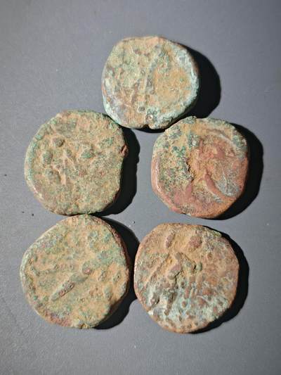 107期新疆红钱粟特钱币丝路钱币专场 - B8丝路铜币一组