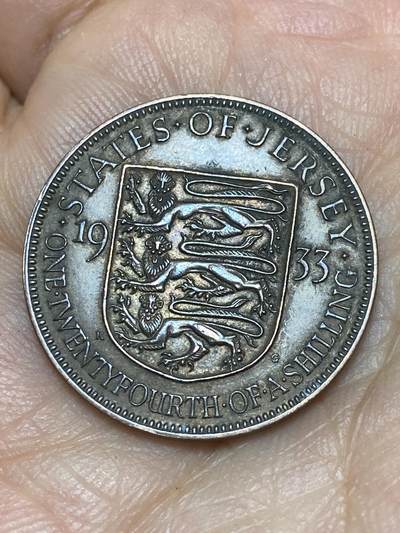 2026年第八场(总第一百七十七场）外国好品散币场(免佣金) - 英属泽西岛🇯🇪1933年1/24先令(乔治五世第三版)