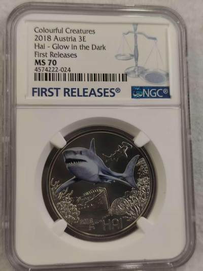 G&W世界散币，银币处理专场（第43场） - NGC-MS70 奥地利2018年3欧元