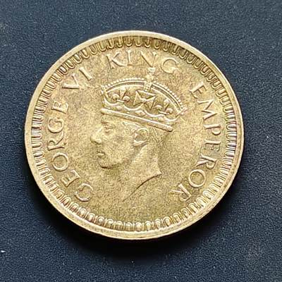 【全场包邮】纯粹捡漏拍494场 - 英属印度1942年乔治六世1卢比银币【30.5毫米11.66克，纯银价约117元（按20元银价折算）】
