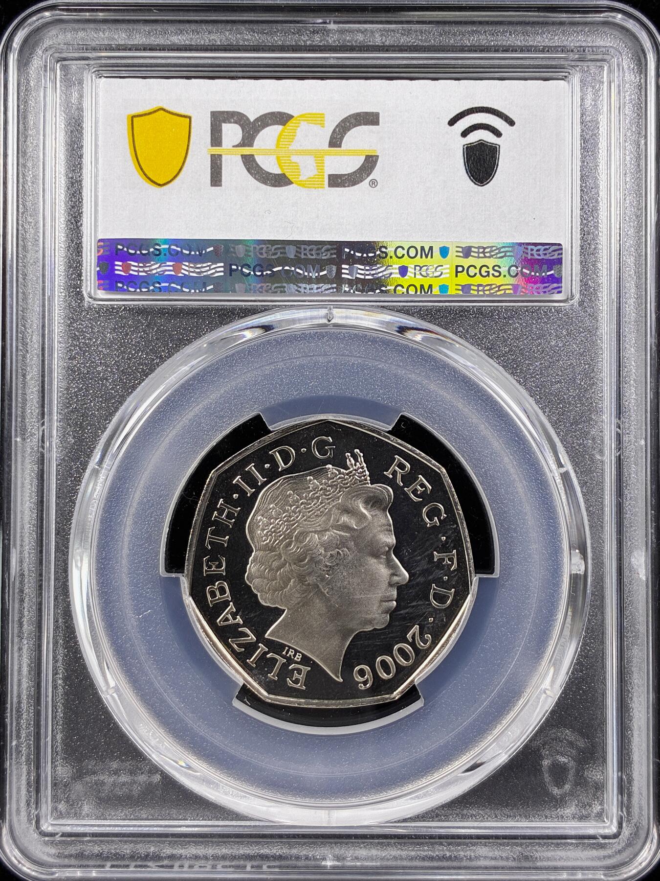 【雨安】【直播拍卖】【第0124期-评级币章】2026-01-17 周六 19:30 [评级现代] Great Britain 英国 50便士 2006年 VC-Medal PCGS-PR67DCAM 精制币