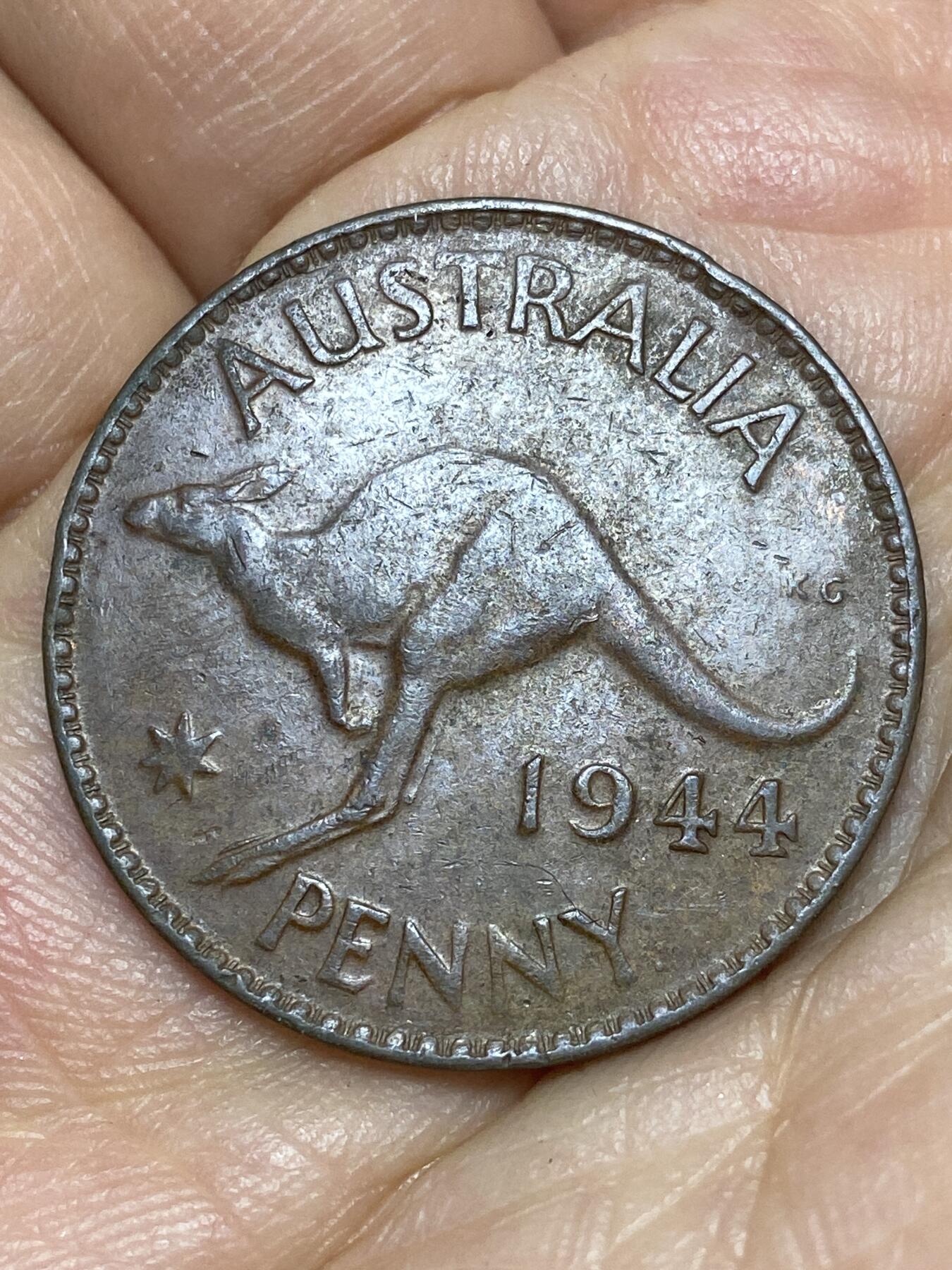 2026年第八场(总第一百七十七场）外国好品散币场(免佣金) 澳大利亚🇦🇺1944年1便士(乔治六世第一版，p版珀斯造)