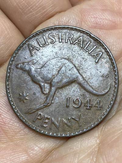 2026年第八场(总第一百七十七场）外国好品散币场(免佣金) - 澳大利亚🇦🇺1944年1便士(乔治六世第一版，p版珀斯造)
