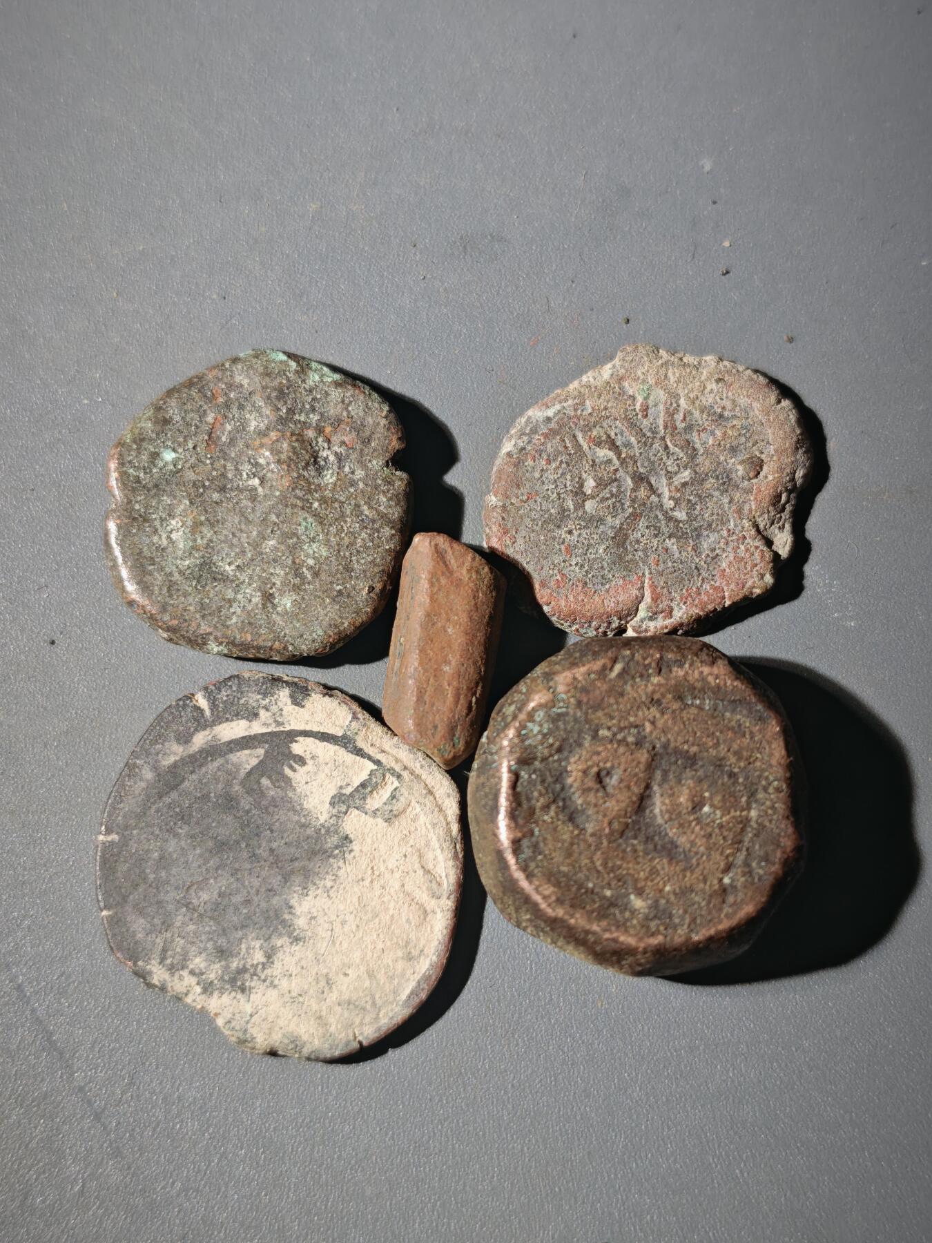 107期新疆红钱粟特钱币丝路钱币专场 B12丝路铜币一组