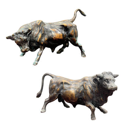 上海拍卖行2025年秋季古董珍玩拍卖会 - 铜雕作品"对牛"