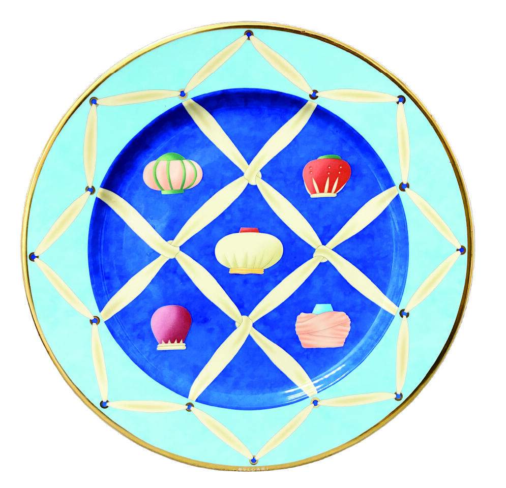 上海拍卖行2025年秋季古董珍玩拍卖会 BVLGARI & ROSENTHAL设计师定制赏盘(直径:30.7cm,0300/3000,全新,原装盒)