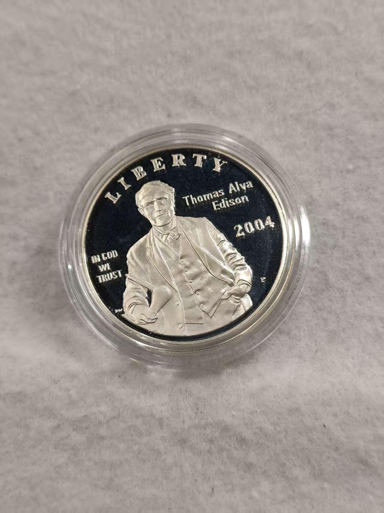 G&W世界散币，银币处理专场（第43场） 美国2004年1元  银币