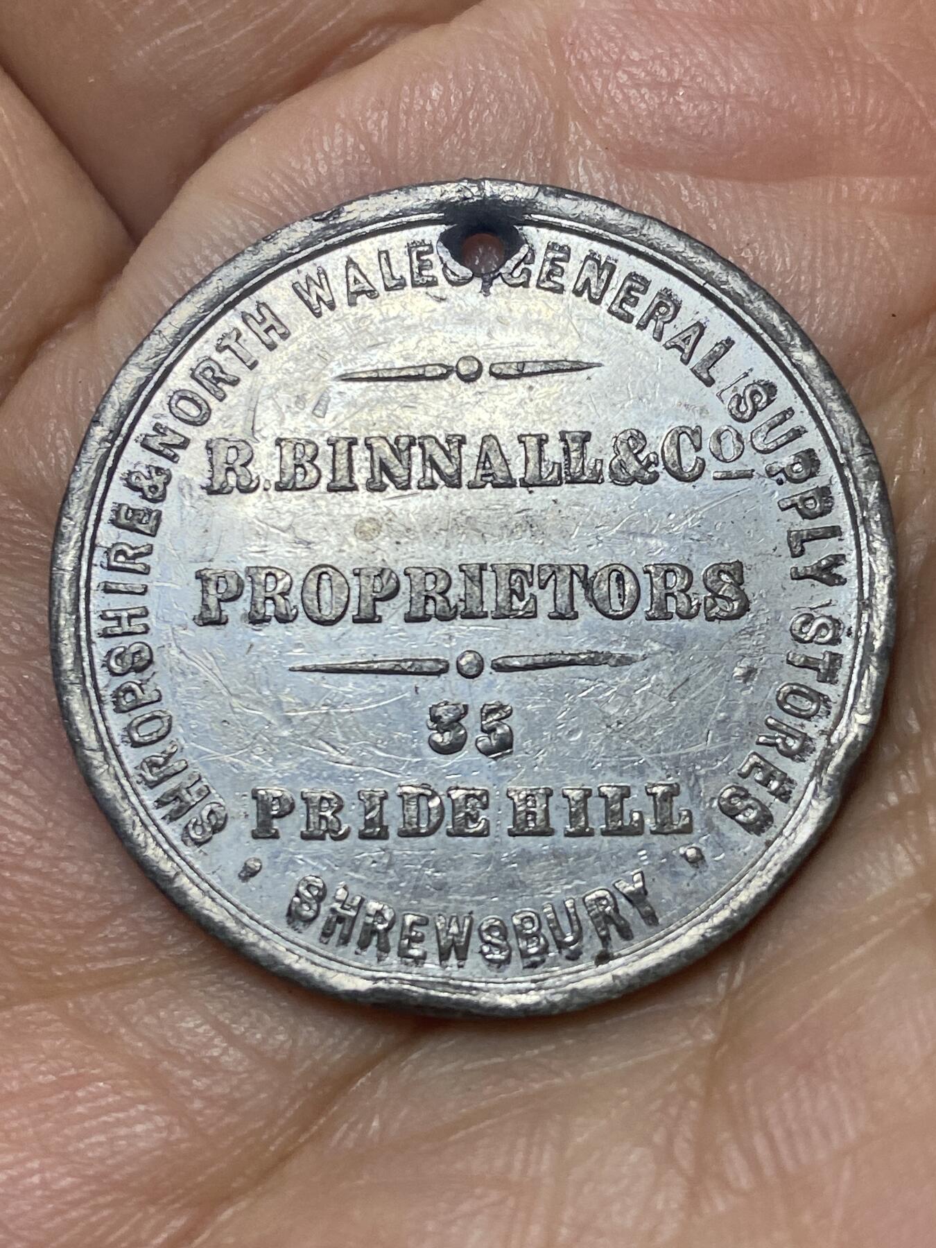 2026年第八场(总第一百七十七场）外国好品散币场(免佣金) 英国🇬🇧1887年纪念章(什罗普郡与北威尔士综合供应商店，维多利亚女王登基50周年金禧纪念章)