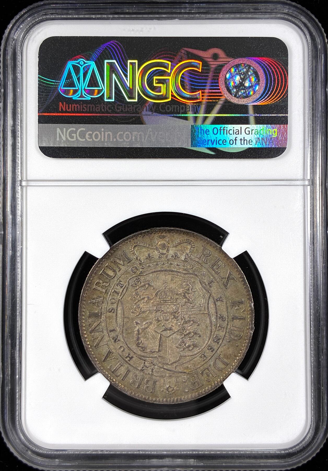 【雨安】【直播拍卖】【第0124期-评级币章】2026-01-17 周六 19:30 [评级欧洲] Great Britain 英国 1/2克朗 1817年 乔治三世  NGC-MS63