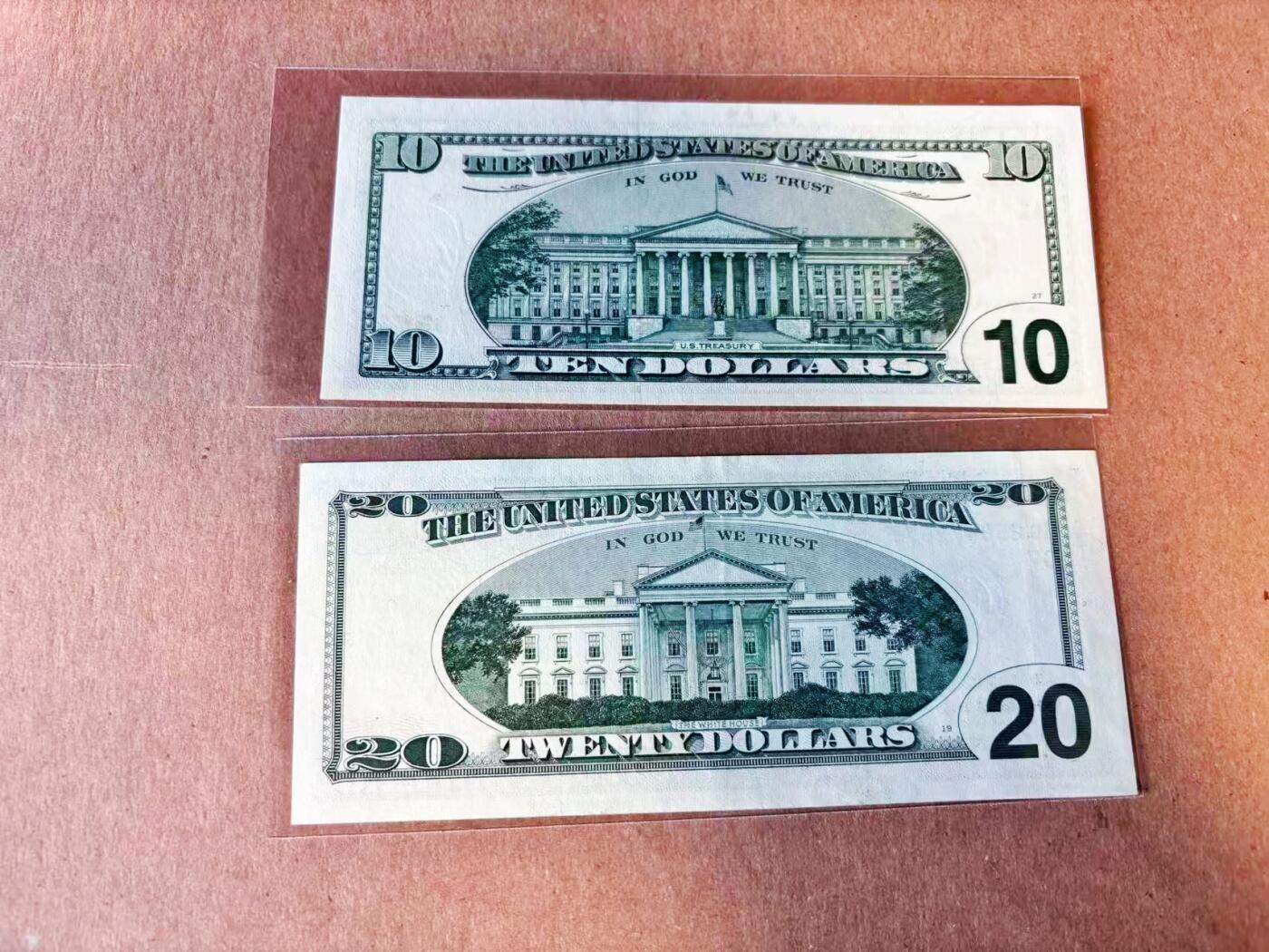 【Blue Auction】世界纸币精拍第776期——18级TOP拍卖/信誉/品质/专业/高效💫 【一组2张含补号】美国 1999年10-20美金 AU/UNC