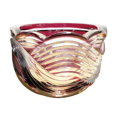 上海拍卖行2025年秋季古董珍玩拍卖会 - 比利时手工切割套色水晶糖果缸