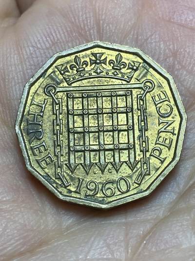 2026年第八场(总第一百七十七场）外国好品散币场(免佣金) - 英国🇬🇧1960年3便士(伊丽莎白二世青年桂冠第二版)