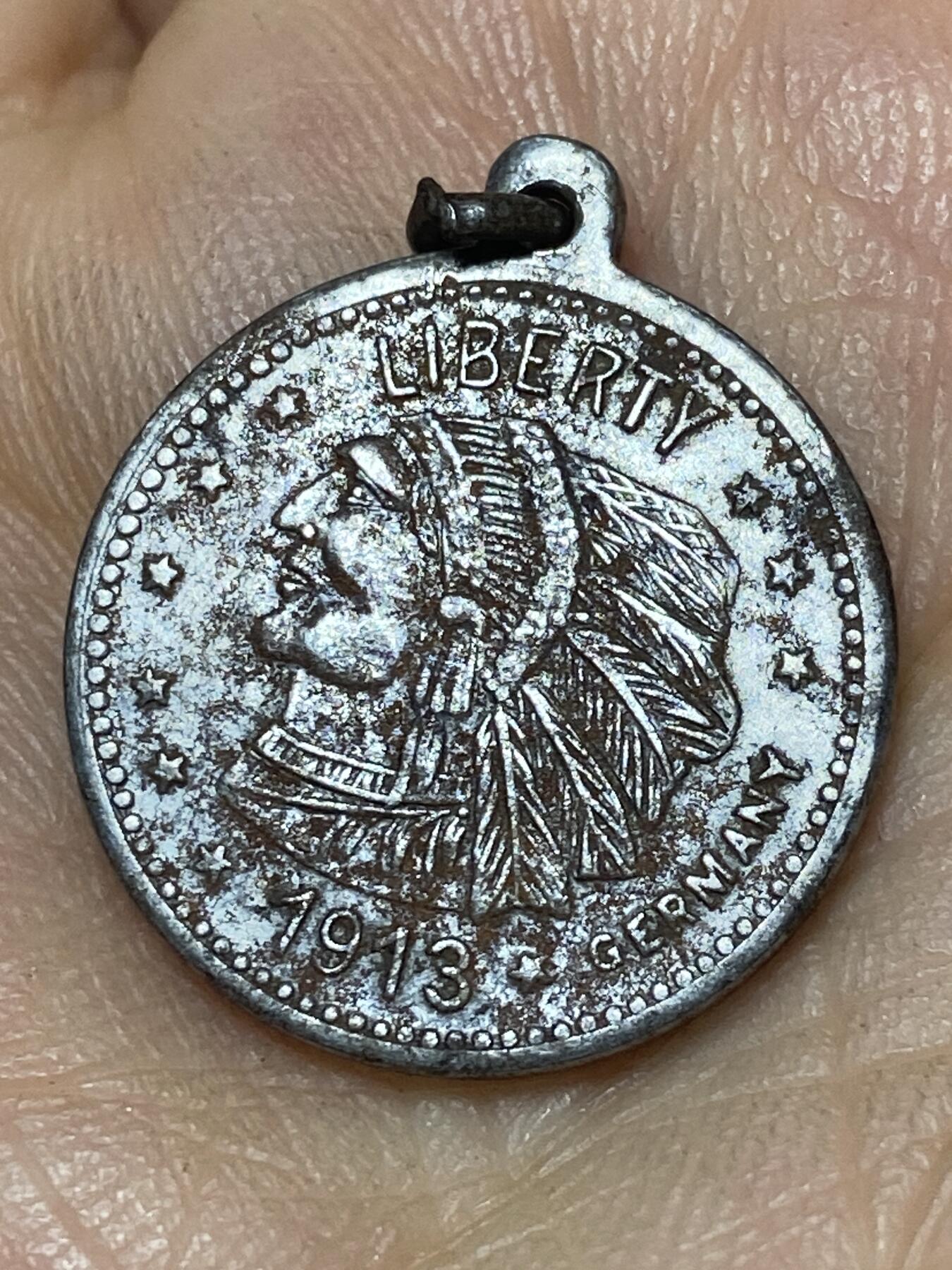 2026年第八场(总第一百七十七场）外国好品散币场(免佣金) 美国🇺🇸1913年5美元纪念章(印第安5元纪念品)