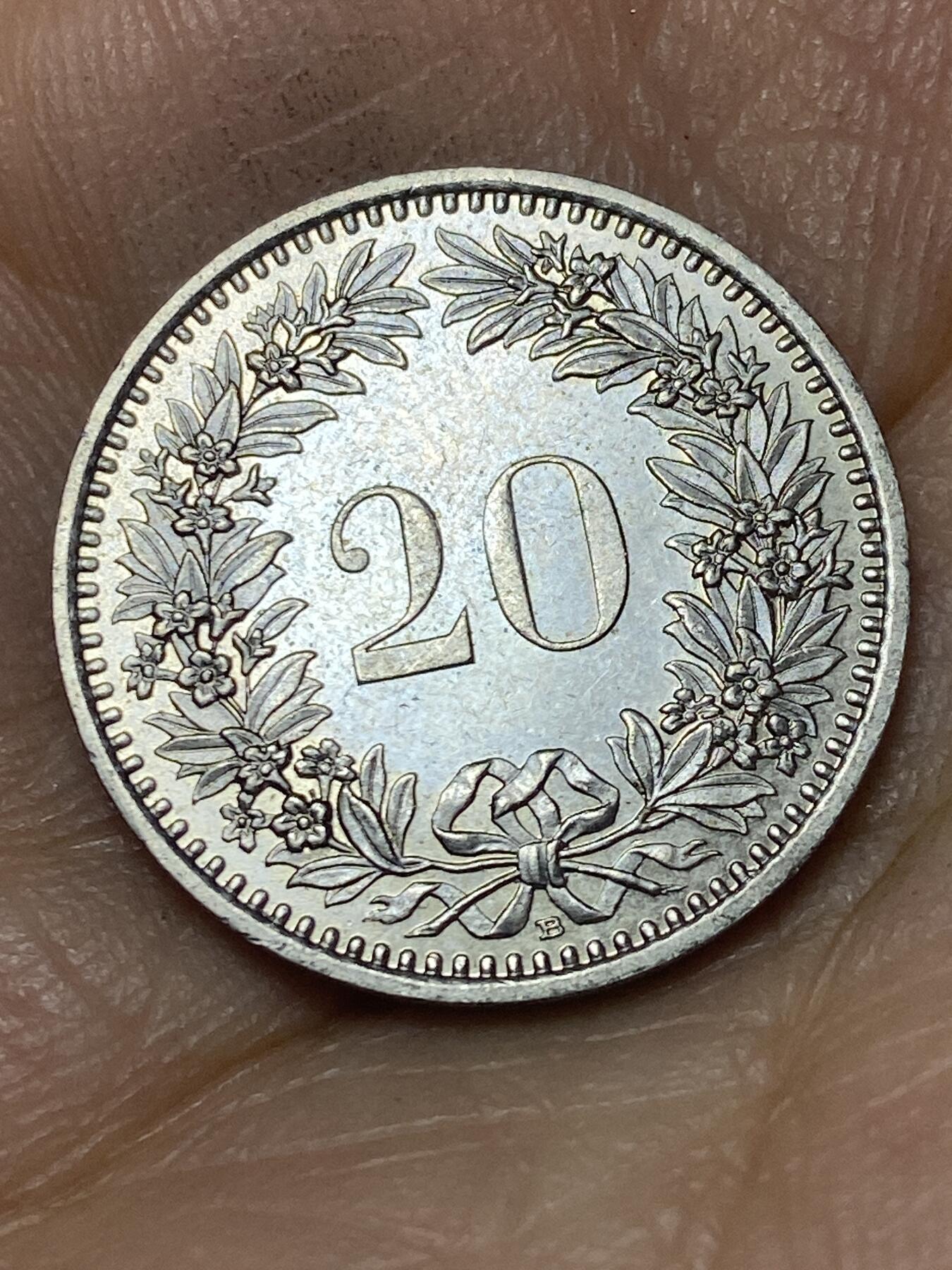 2026年第八场(总第一百七十七场）外国好品散币场(免佣金) 瑞士🇨🇭1988年20拉彭(第三版，B标伯尔尼造)