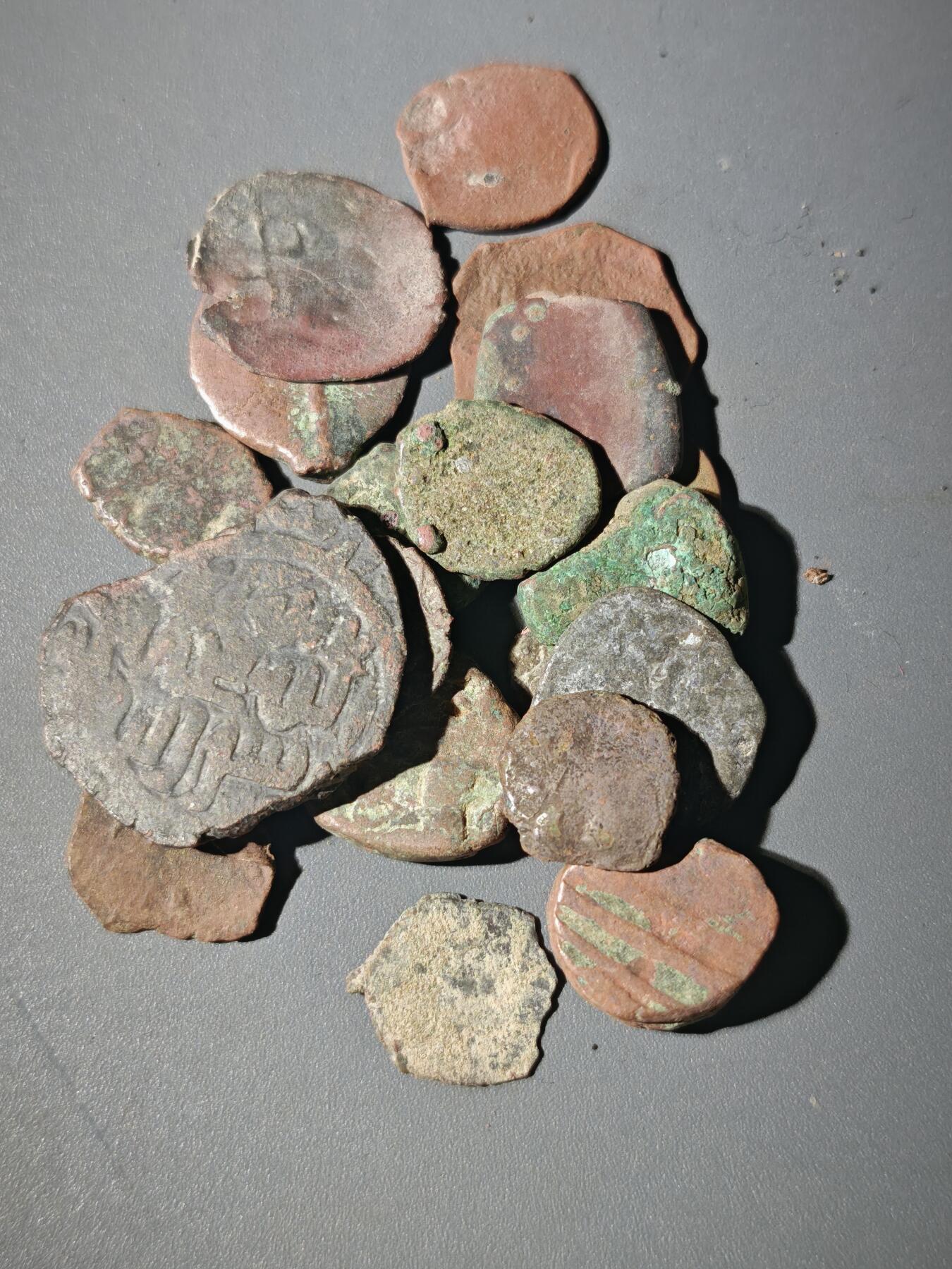 107期新疆红钱粟特钱币丝路钱币专场 C5丝路铜币一组20个