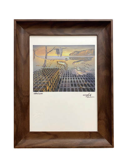 上海拍卖行2025年秋季古董珍玩拍卖会 - 现实主义限量复刻版画"记忆的持久性瓦解"(22×29.5cm,萨尔瓦多-达利,附件)