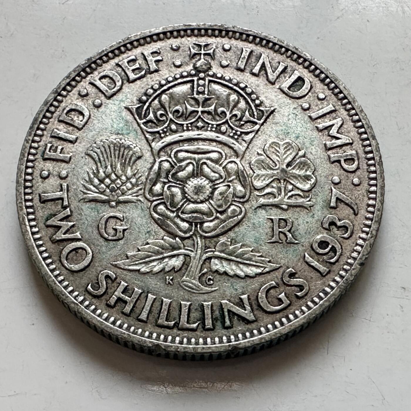 🌹外币初藏🌹🐯2026年第8场  每周二四六晚8️⃣点 接代拍 英国1937年2先令银币 11.3克50%银