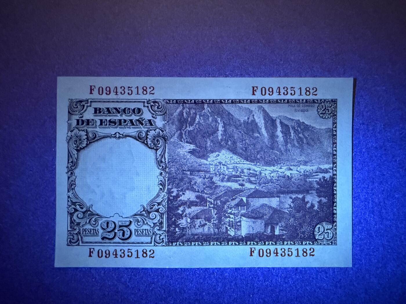 《艾美收藏》第229期-1.18周日外币荟萃 西班牙25比塞塔 UNC 1946年老版本