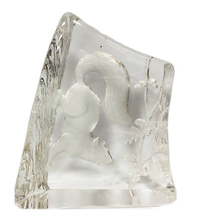 上海拍卖行2025年秋季古董珍玩拍卖会 - 瑞典Malears手工制松鼠水晶摆件