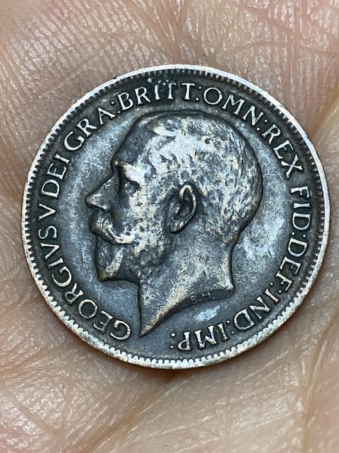 2026年第八场(总第一百七十七场）外国好品散币场(免佣金) 英国🇬🇧1919年1法新(乔治五世第一版)