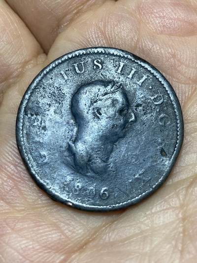 2026年第八场(总第一百七十七场）外国好品散币场(免佣金) - 英国🇬🇧1806年1/2便士(乔治三世时期)