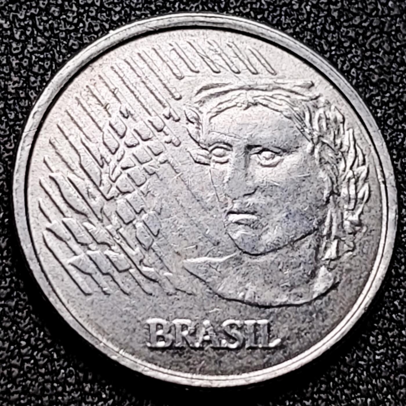 泉币菌-第170场- 精品福利场 橄榄枝女神 巴西10克鲁塞罗硬币 1995年 直径22mm