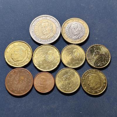 【全场包邮】纯粹捡漏拍494场 - 欧洲各国各年份欧元硬币10枚一组