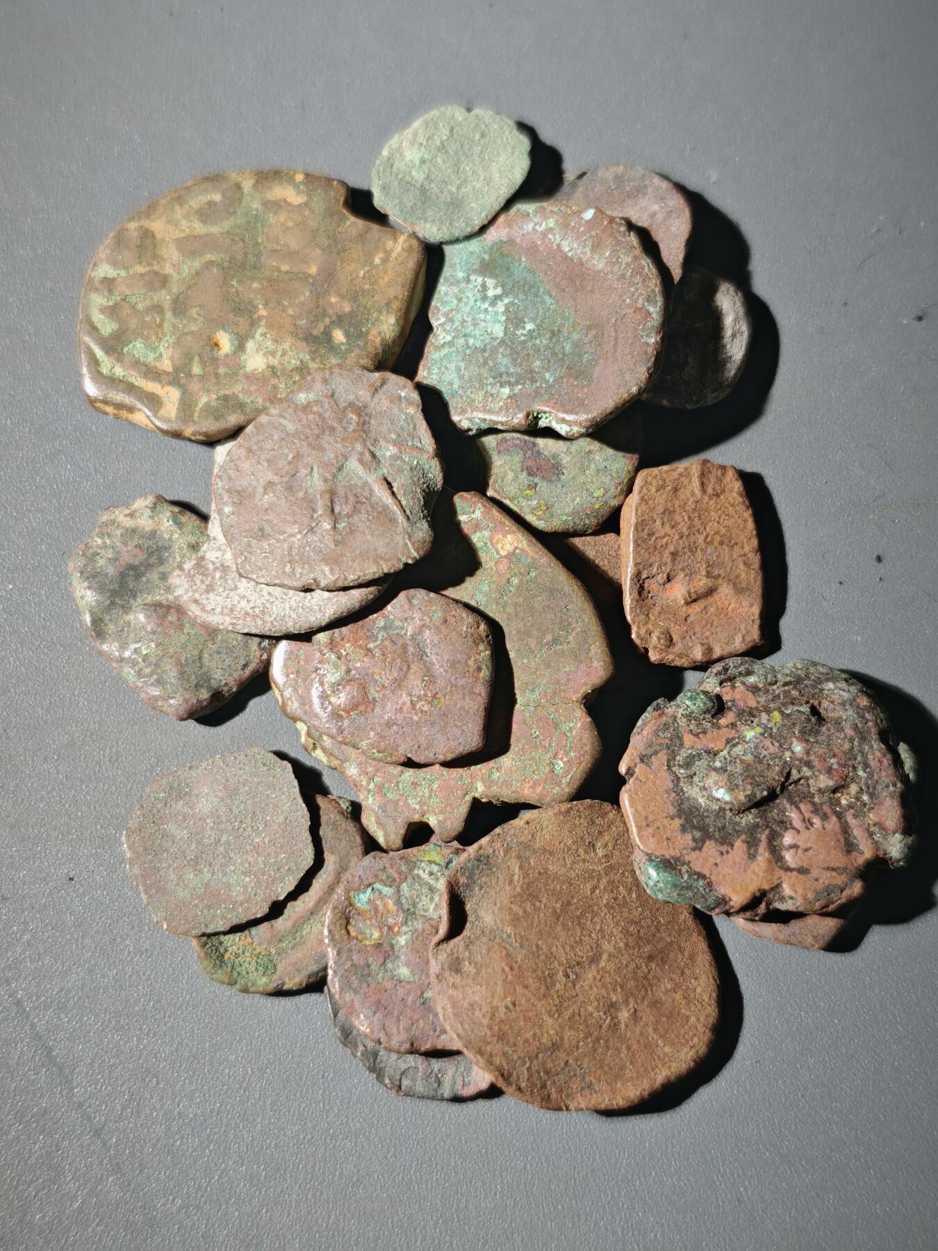 107期新疆红钱粟特钱币丝路钱币专场 C3丝路铜币一组20个