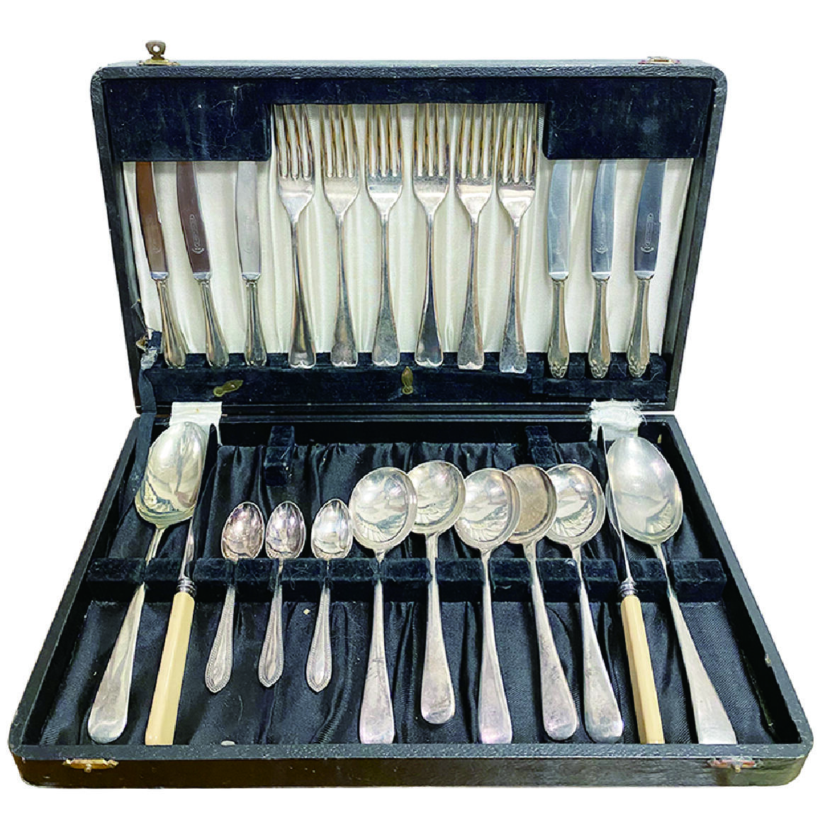 上海拍卖行2025年秋季古董珍玩拍卖会 英国谢菲尔德镀银餐具套组(原装盒)