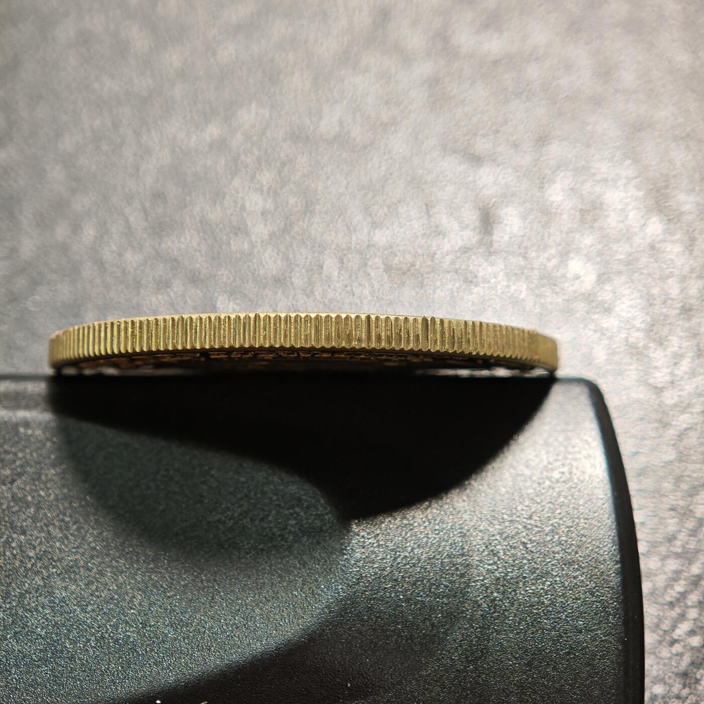 【德藏】世界币章拍卖第162期（拍品征集中~欢迎藏友联系） 1991年 德国普鲁士西非殖民地镀金纪念章 直径约：40.1mm；重约：27.2g