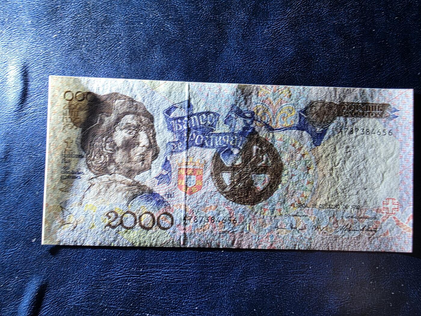 叁拾收藏第34期 葡萄牙1992年2000埃斯库多  UNC