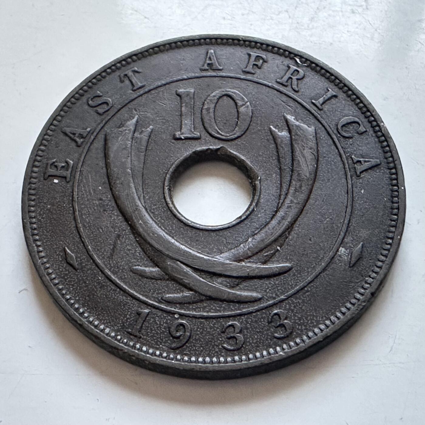 🌹外币初藏🌹🐯2026年第8场  每周二四六晚8️⃣点 接代拍 英属东非1933年10分