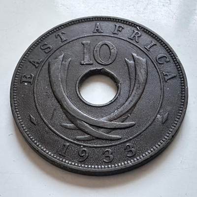 🌹外币初藏🌹🐯2026年第8场  每周二四六晚8️⃣点 接代拍 - 英属东非1933年10分