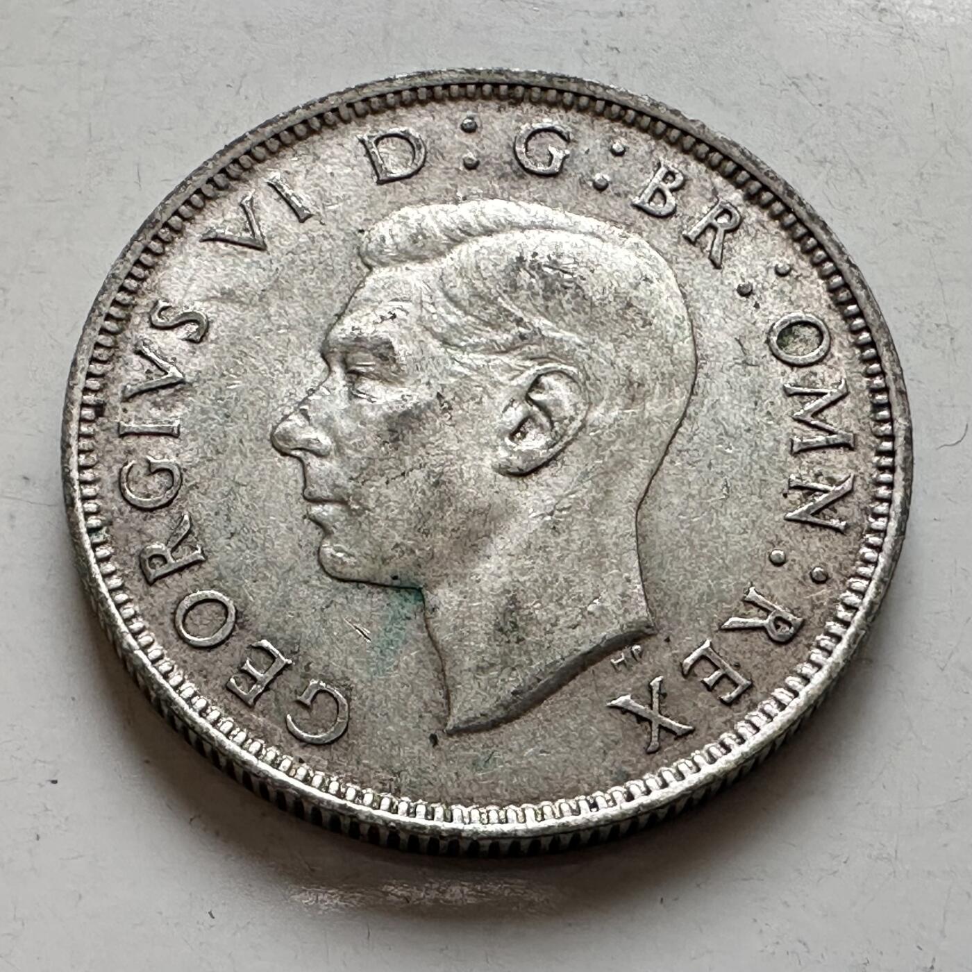 🌹外币初藏🌹🐯2026年第8场  每周二四六晚8️⃣点 接代拍 英国1946年2先令银币 11.3克50%银