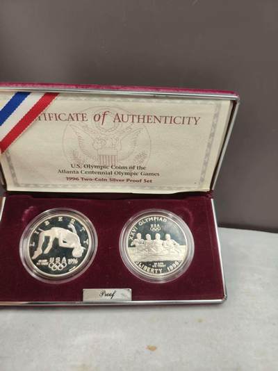 G&W世界散币，银币处理专场（第43场） - 美国1996年1元银币  2枚