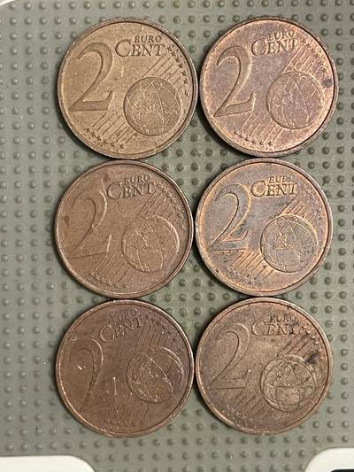 2026年第12场各国散币拍卖（总第162场）16.17两天外出，18号可以发货 - 2欧分6枚