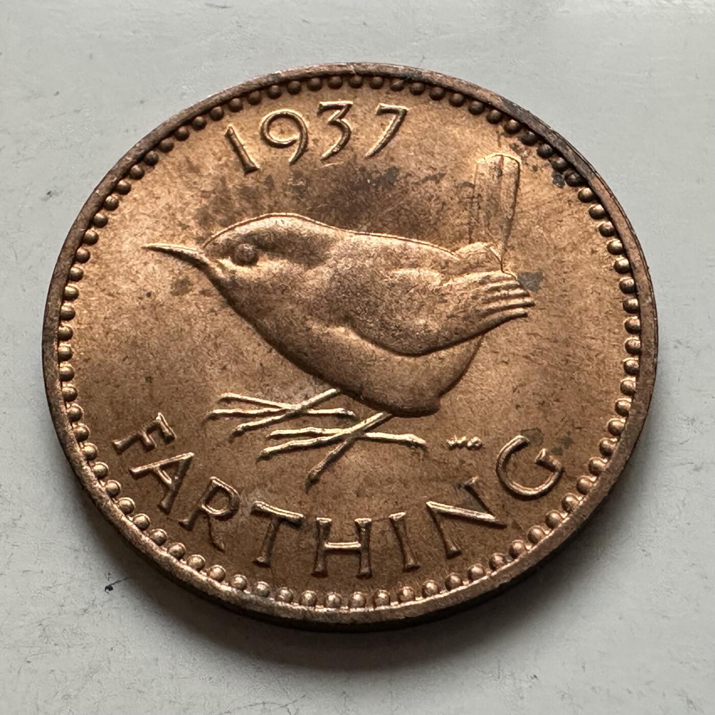 🌹外币初藏🌹🐯2026年第8场  每周二四六晚8️⃣点 接代拍 英国1937年一法新 原光 登基首年