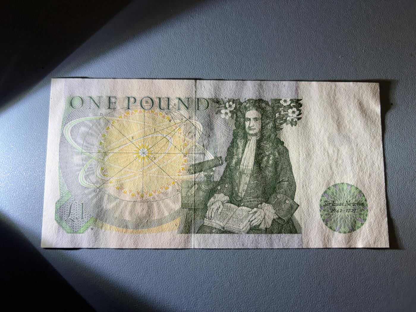 咖啡豆•收藏 2026年Jan_21th世界各国纸币拍卖 英国 1981年 1英镑 全新UNC 外国纸币 女王钞