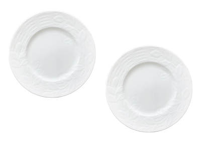 上海拍卖行2025年秋季古董珍玩拍卖会 - 美国Tiffany Terrace系列(日本制)浅浮雕花卉点心碟(直径:18.5cm,全新,原装盒)