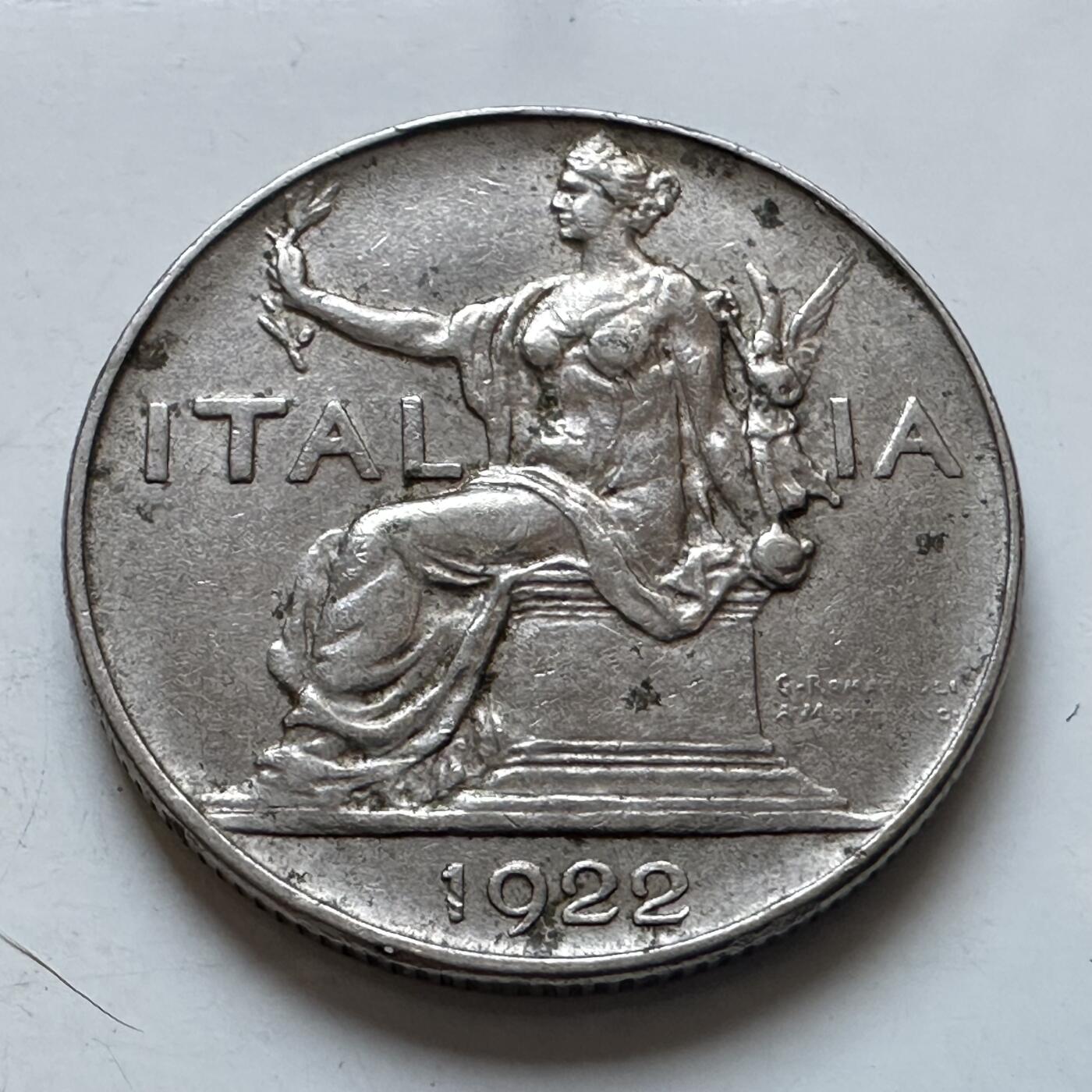 🌹外币初藏🌹🐯2026年第8场  每周二四六晚8️⃣点 接代拍 意大利1922年一里拉 a