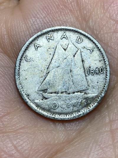 2026年第八场(总第一百七十七场）外国好品散币场(免佣金) - 加拿大🇨🇦1940年10分银币(乔治六世第一版，800高银)